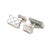 Traditional 1990s Pair of John Hardy Estate Weave Cufflinks Sterling Silver For Sale - Image 3 of 6