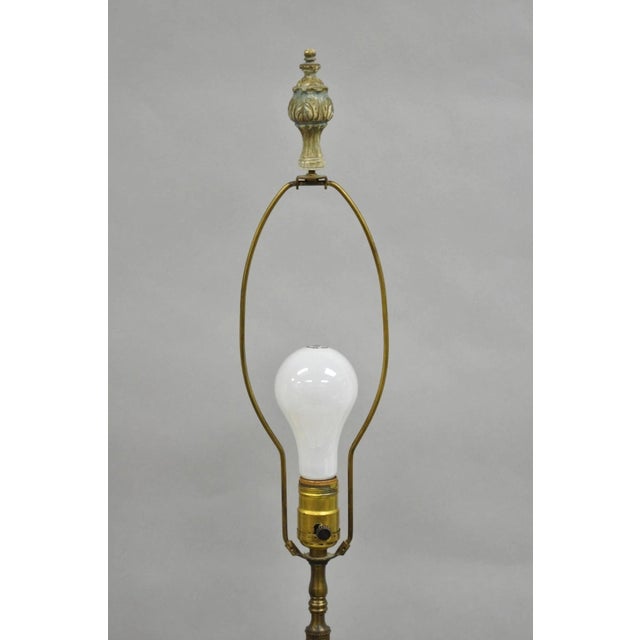 Early 20th Century Antique English Victorian Rainbow Glass Hand Painted Birds Table Lamp - A Pair For Sale In Philadelphia - Image 6 of 12