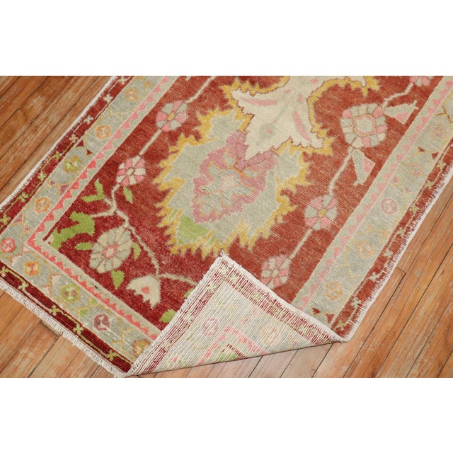 Vintage Zabihi Collection Turkish Anatolian Small Room Rug - 6'6" x 10' For Sale - Image 4 of 8