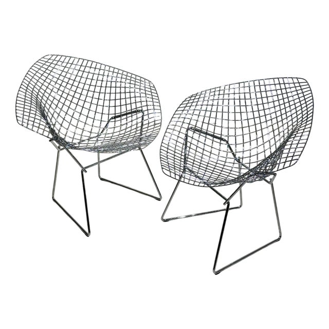 Set of Diamond Armchairs by Harry Bertoia, 2000 For Sale