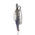 Contemporary Handcrafted Peacock Brooch Pendant Featuring 23.32 Carats of Gemstones & Diamonds For Sale - Image 3 of 10