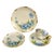 Vintage r.c. Versailles Bavaria Painted Gilded Blue Floral Aster Porcelain 4piece Tea Set For Sale - Image 9 of 9