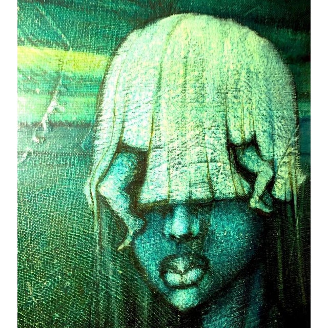 Contemporary Johan Nyssen, Naked Woman, Oil on Canvas, 1980s For Sale - Image 3 of 14