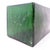 Translucent Bottle Green Acrylic Pedestal For Sale - Image 4 of 12