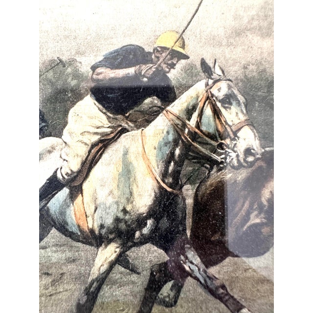 1950s George Wright Polo Horse Lithograph, Framed For Sale In Phoenix - Image 6 of 12