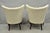 Vintage French Art Deco Style Channel Wingback Mahogany Lounge Arm Chairs - Pair For Sale - Image 15 of 16