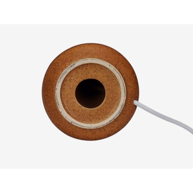 1960s Mid-Century Modern Søholm Stentøj, Table Lamp, Orange Stoneware For Sale - Image 10 of 10