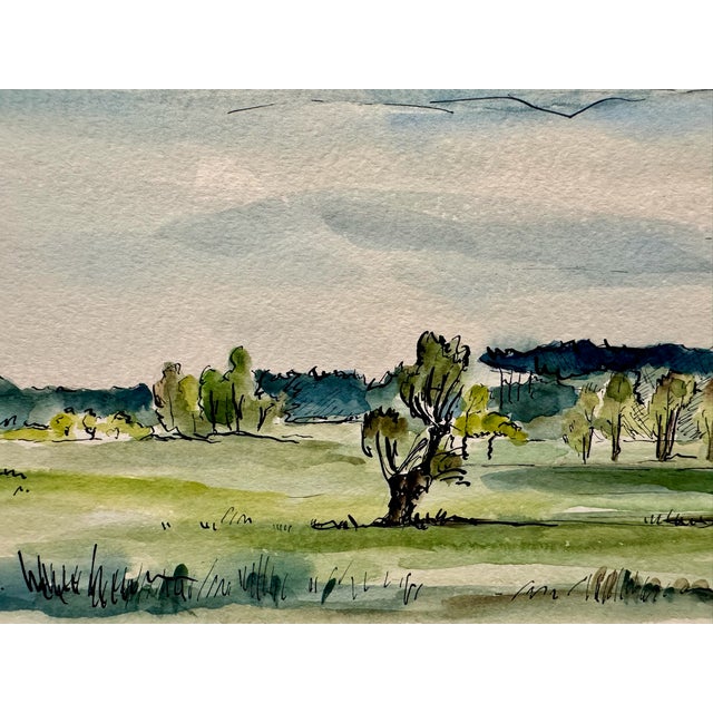 Original watercolor on paper by Henry Emil Salloch, also known as Heinz Emil Salloch, the German-born American artist and...