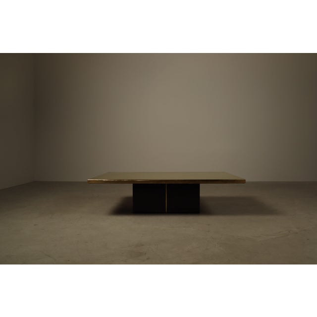 Etched Brass Coffee Table by Christian Heckscher, Belgium, 1970s For Sale - Image 16 of 16