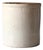 Antique White Salt Glaze Stoneware Crock With Brown Interior For Sale