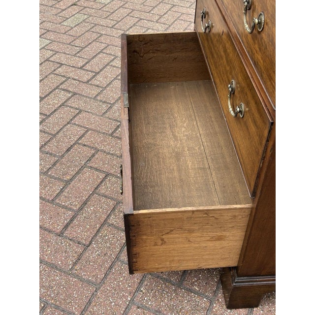 Georgian Mahogany Chest of Drawers with Brass Handles For Sale - Image 5 of 18