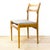 Mid Century chair from the 1960's made of Beech wood. The wood was completely restored and seat reupholstered with a grey...