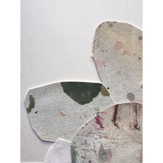 "Love Without Words 2" Original Mixed-Media Collage on Paper by Zac Woodiel For Sale In Little Rock - Image 6 of 9