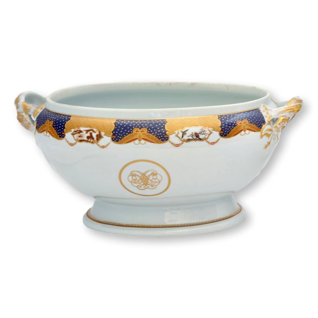 Ceramic Mottahedeh "Golden Butterfly" Tureen, Nelson Rockefeller Collection For Sale - Image 7 of 8