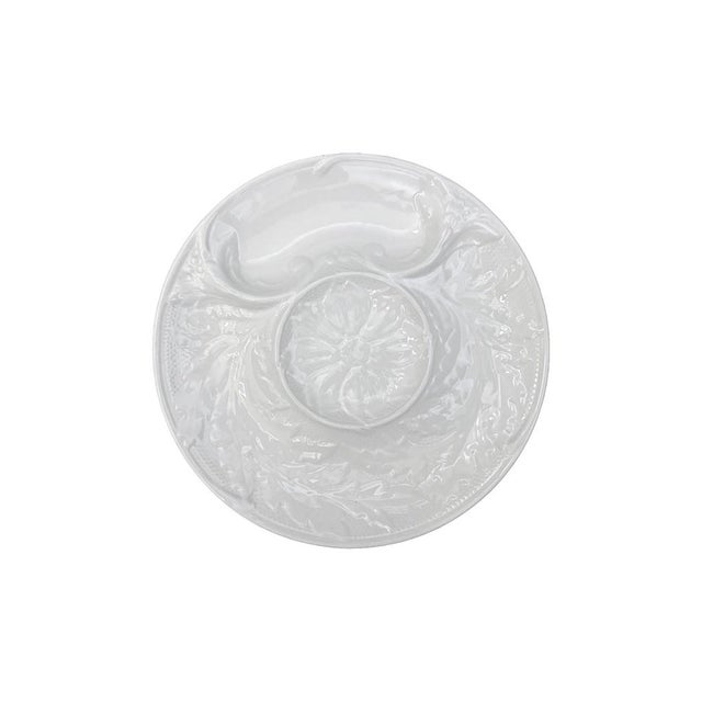 Gien Vintage Gien France White Artichoke Plates, Set of 4 For Sale - Image 4 of 7