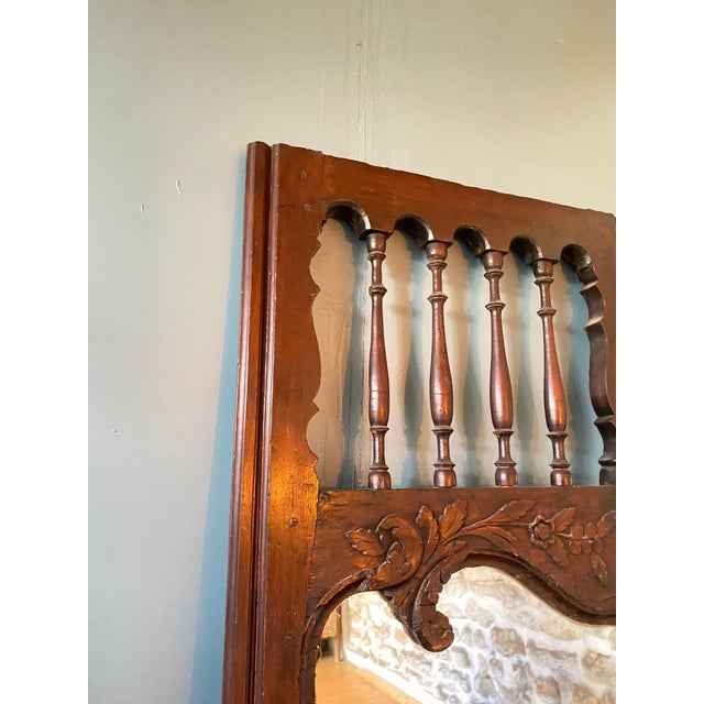 Rectangular Mirror in Stained Wood For Sale - Image 4 of 8