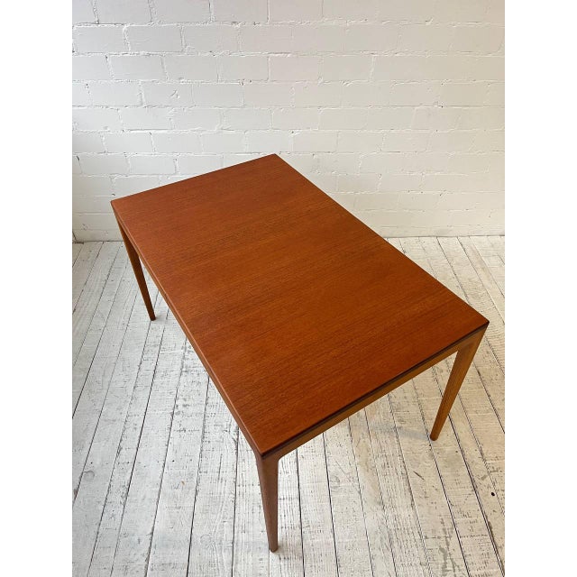 Mid-Century Modern Retractable Dining Table in Teak by Hartmut Lohmeyer for Wilkhahn For Sale - Image 3 of 12