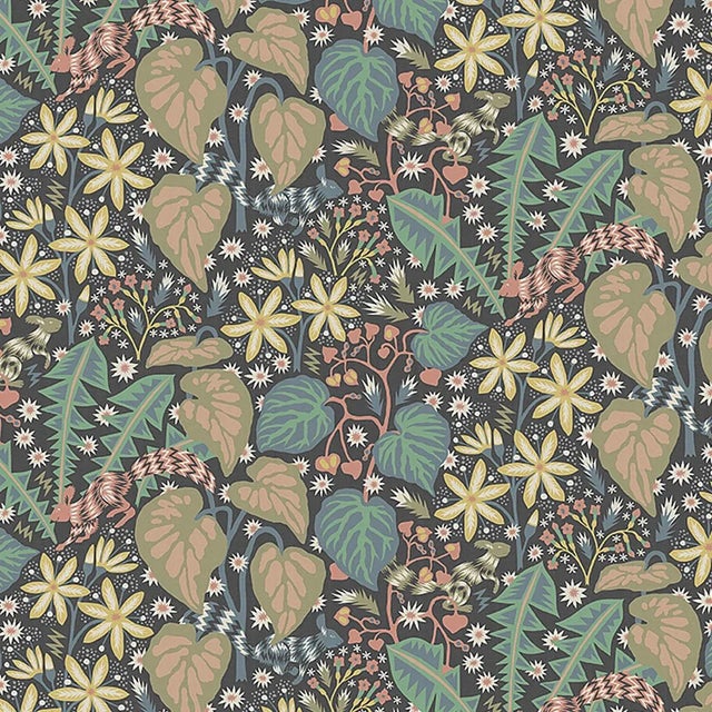 Sample - Borastapeter Zingkorre Mural in Midnight Multi For Sale