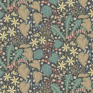 Sample - Borastapeter Zingkorre Mural in Midnight Multi