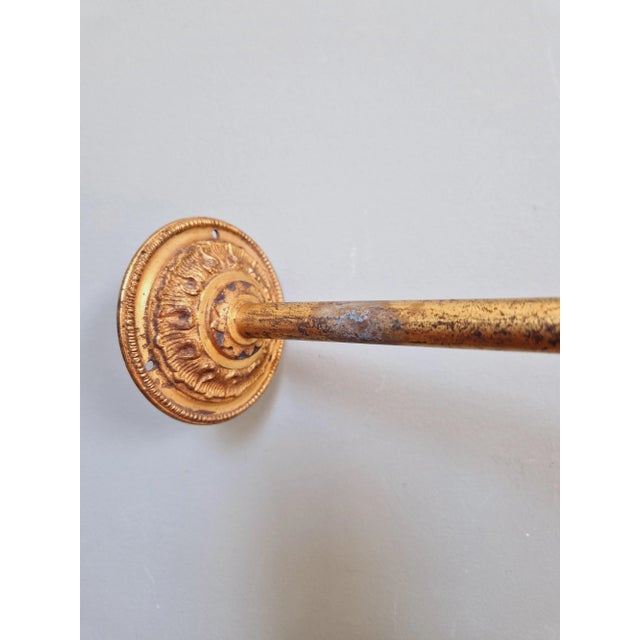 Gold Wall Light in Bronze and Grooved Transparent Glass, 1890s For Sale - Image 8 of 13