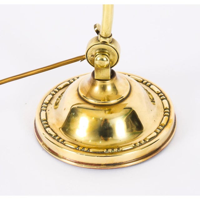 Vintage Art Deco Articulated Brass Desk Lamp, 1920s For Sale - Image 10 of 12