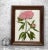 A Mid-Century Crewel Embroidery Pink Flower Art Wall Hanging, c.1960. This Embroidered Wall Art would look exceptional...