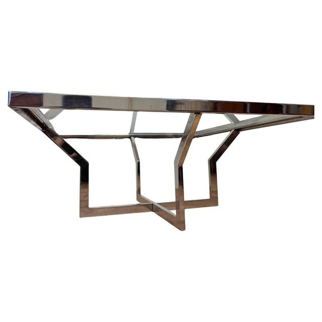 Mid-Century Modern Coffee Table in Chrome, 1970s For Sale - Image 9 of 9