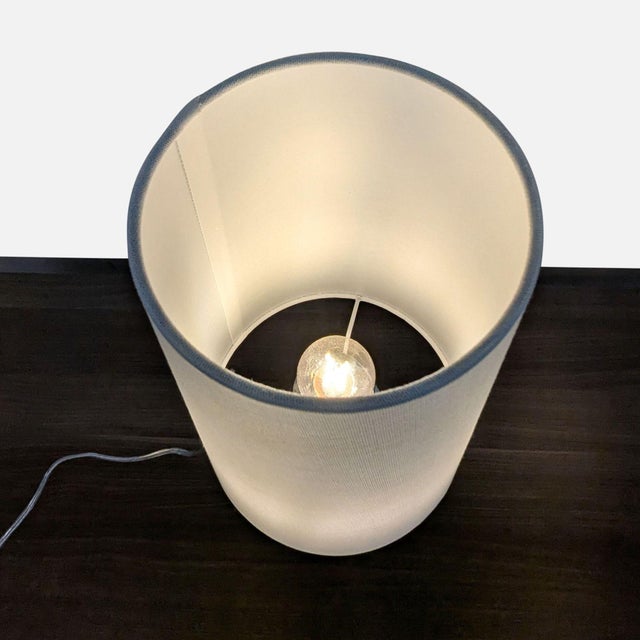 2010s Lillian August Halcyon Faceted Crystal Table Lamp For Sale - Image 5 of 8