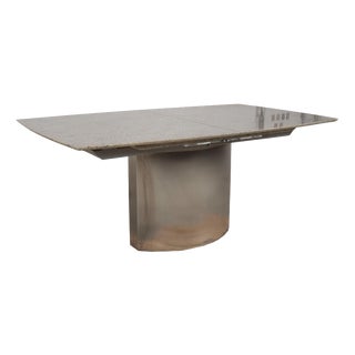 1226 Granite Dining Table in Stainless Steel from Draenert For Sale