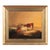 Original Oil on Canvas Landscape Painting of Cows and Cart, Circa 1870-90 For Sale