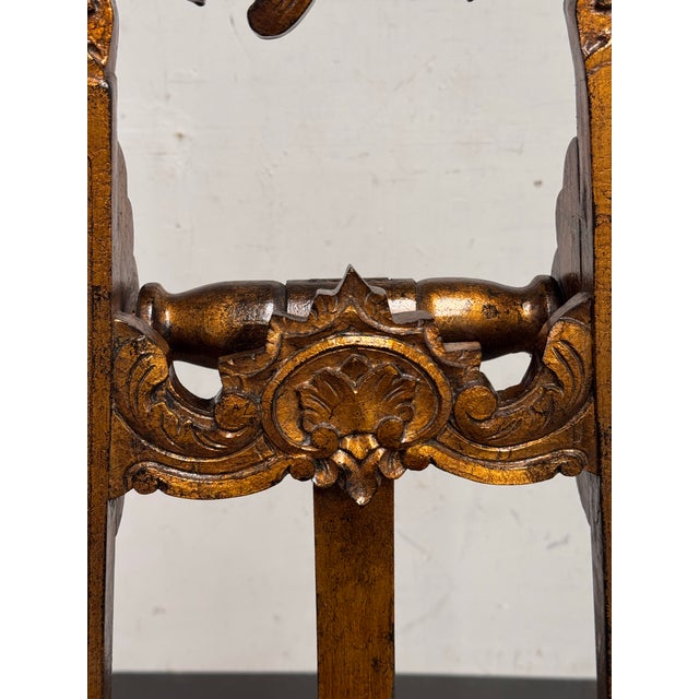 Brown Rococo Revival Wood Chevalet Easel, 19th Century For Sale - Image 8 of 11