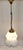 Vintage Brass Pendant with Grey Marbled White Glass Shade, 1970s For Sale - Image 3 of 7
