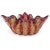 Barovier Toso Murano Vintage Deep Red Gold Flecks Spike Corners Italian Art Glass Mid Century Bowl For Sale In Orlando - Image 6 of 8