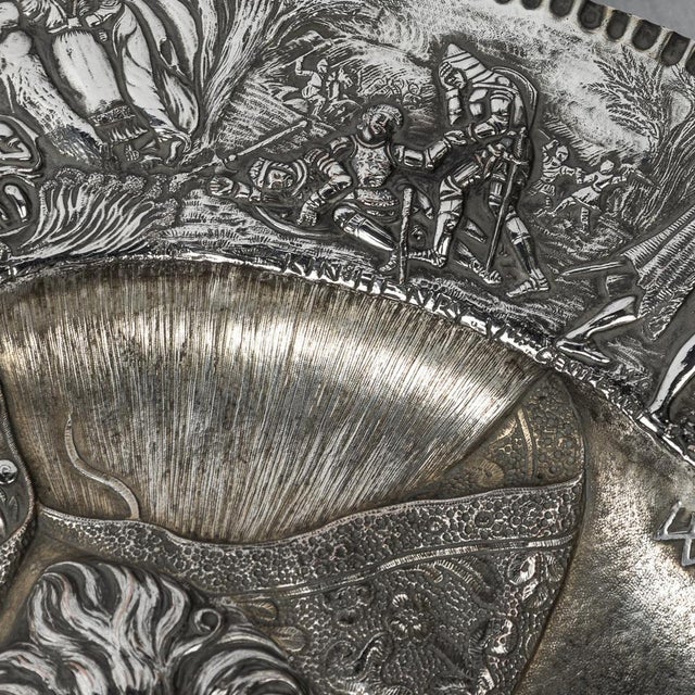 Silver 19th Century Victorian Silver Plated Shakespeare Charger, Elkington, 1850s For Sale - Image 8 of 18