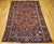 Vintage Persian Heriz Serapi Rug, Hand-Knotted Wool, Geometric Pattern, Rust-Red & Blue, 7x10 For Sale - Image 12 of 18