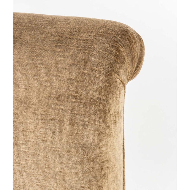 French Napoleon III Style Slipper Chairs, Associated Pair For Sale - Image 3 of 5