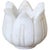 Add a touch of elegance to your space with this exquisite white marble lotus tea light holder. Expertly crafted in India...