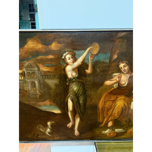 Italy, Late 18th Century Old Master Arcadian Allegory of Music and Pleasure For Sale - Image 4 of 14