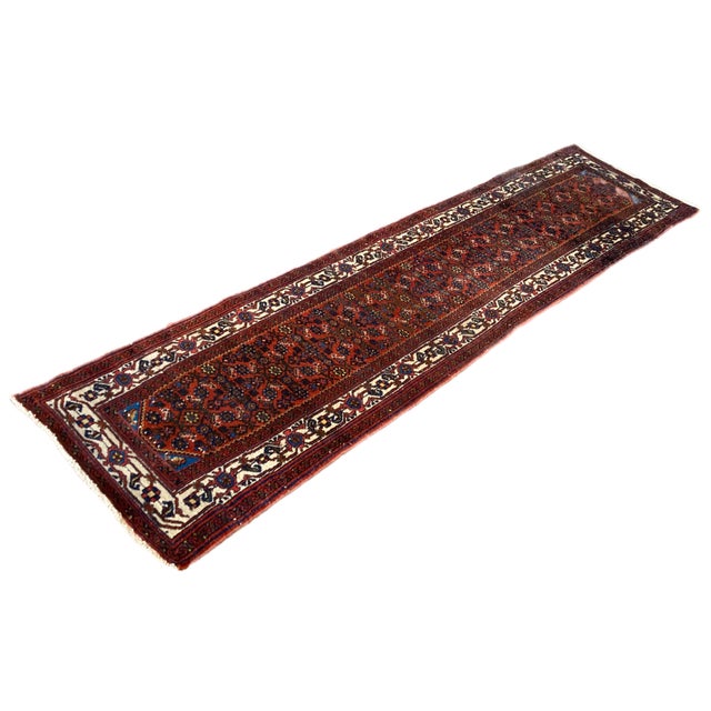 Vintage Hamadan Runner Rug, 1940s For Sale - Image 3 of 18
