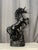 Monumental Royal Haeger Pottery Black Ceramic Rearing Unicorn For Sale In Dallas - Image 6 of 10