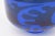 Orrefors Vintage Swedish Signed Abstract Blue Glass Bowl by Gunnar Cryen Graal, for Orrefors, Cobalt Blue For Sale - Image 4 of 11