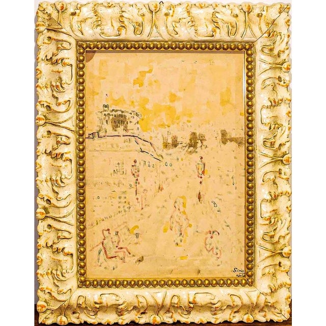 Sirio Pellegrini, Landscape Painting, 1970s, Oil on Board, Framed For Sale - Image 3 of 3