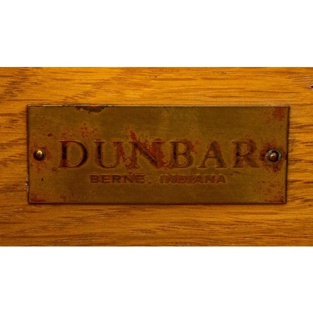 Brown Edward J. Wormley for Dunbar Walnut Coffee Table With Drawers and Shelf For Sale - Image 8 of 9