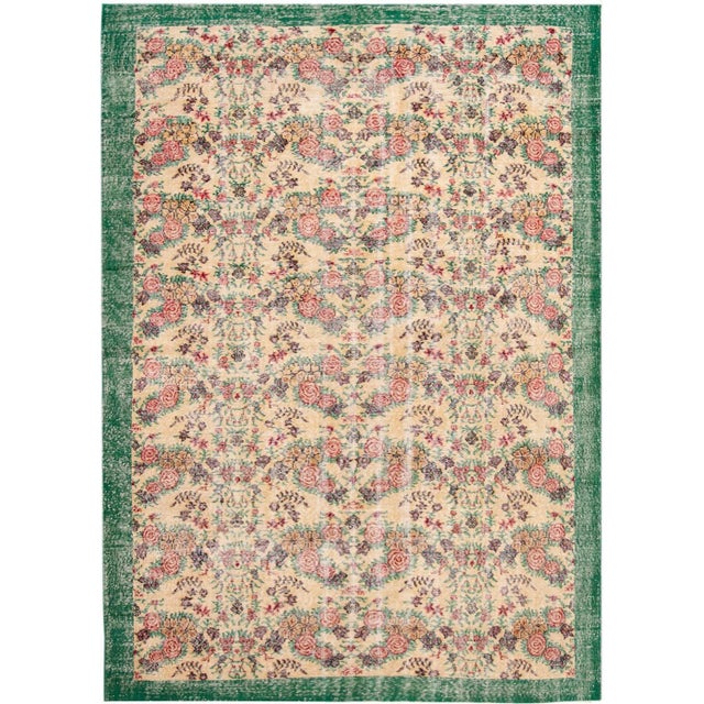 Mid 20th Century Vintage Overdye Rug For Sale - Image 13 of 13
