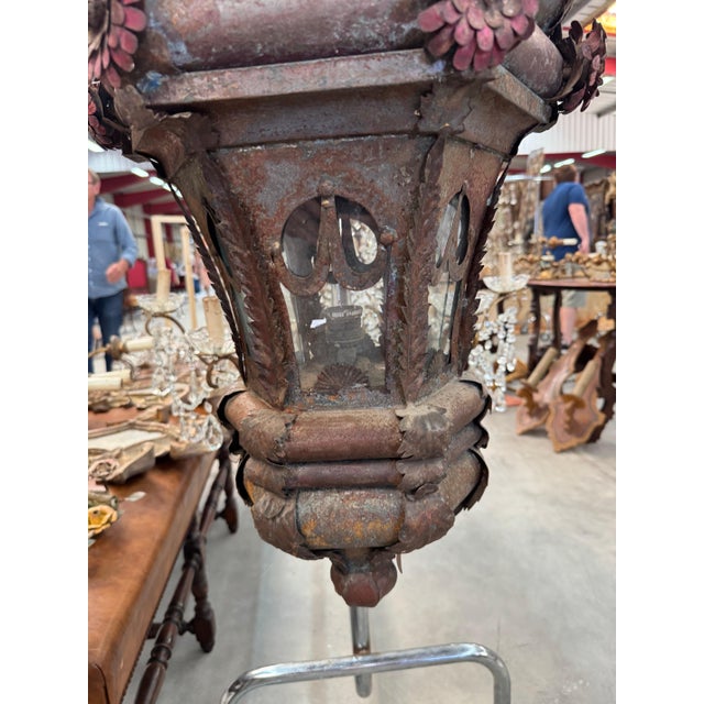 Venetian tole lantern. Will be sold newly rewired 19”dia x 32”h 49-235