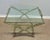 Mid century Modern X-Base Side Accent Table with Handles Heavy glass Has oxidation in color You can have redipped Heavy...