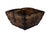 Antique Chinese wooden grain bucket (called a dou (斗)), historically used for measuring and transporting rice. Dating from...