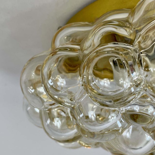 Mid-Century Modern Tinted Bubble Glass Flush Mount from Limburg, 1960s For Sale - Image 14 of 16