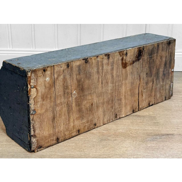 Antique Primitive Wood Tradesman Tool Caddy Box For Sale - Image 9 of 9