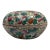 Vintage Large Chinese Hand-Painted Famille Rose Peach-Shaped Covered Porcelain Box For Sale
